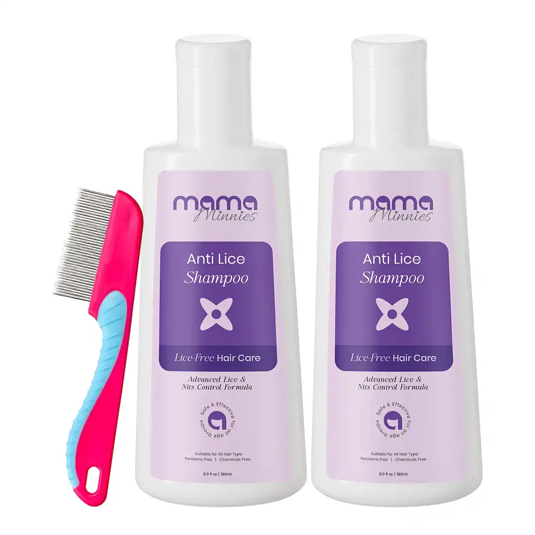 anti lice shampoo2 bottle with comb