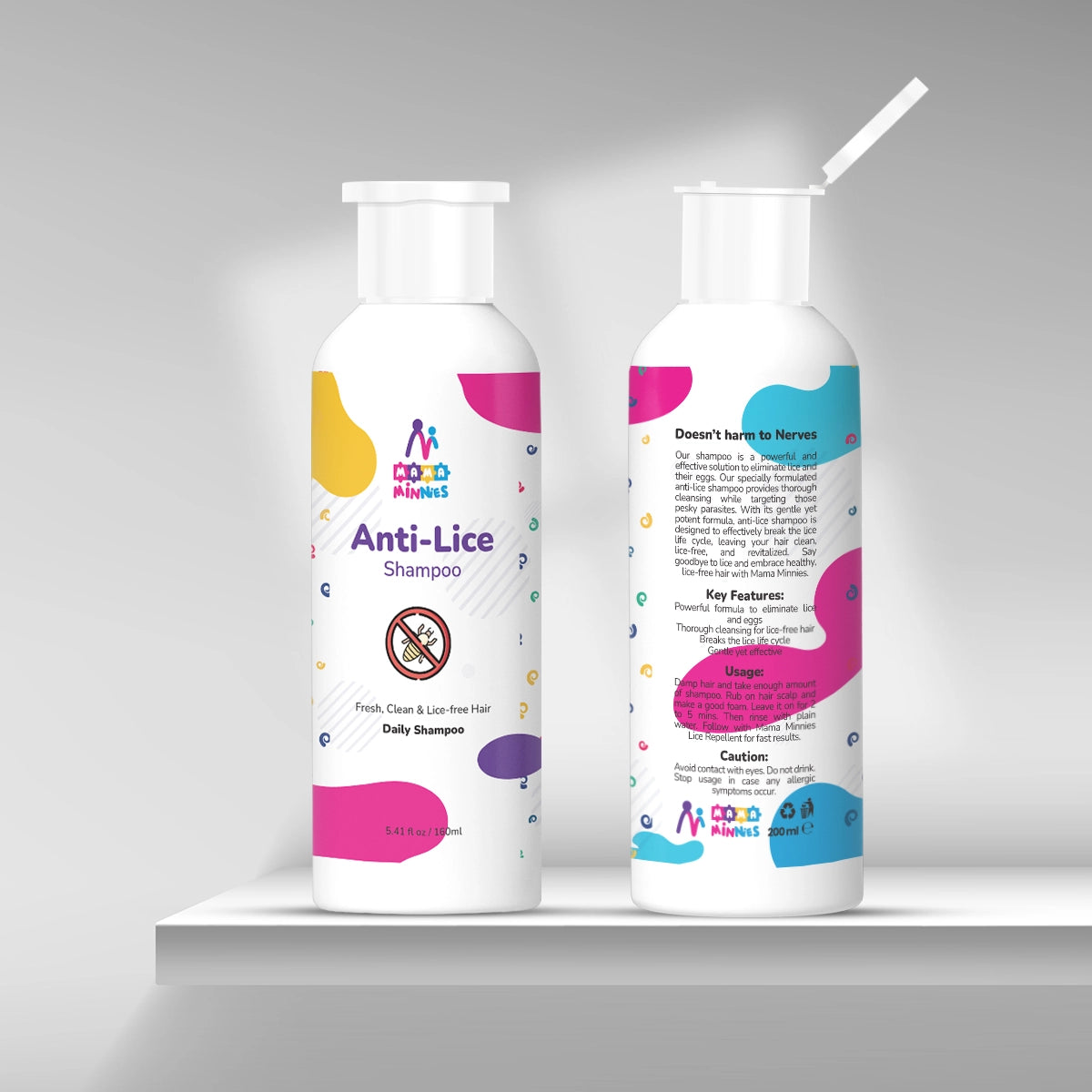 Anti Lice Shampoo MamaMinnies Safe for Kids & Adults